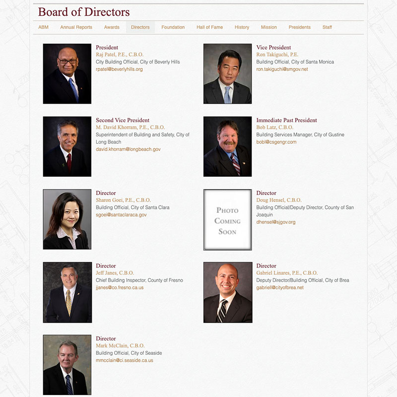 CALBO Website Design Screenshot 3