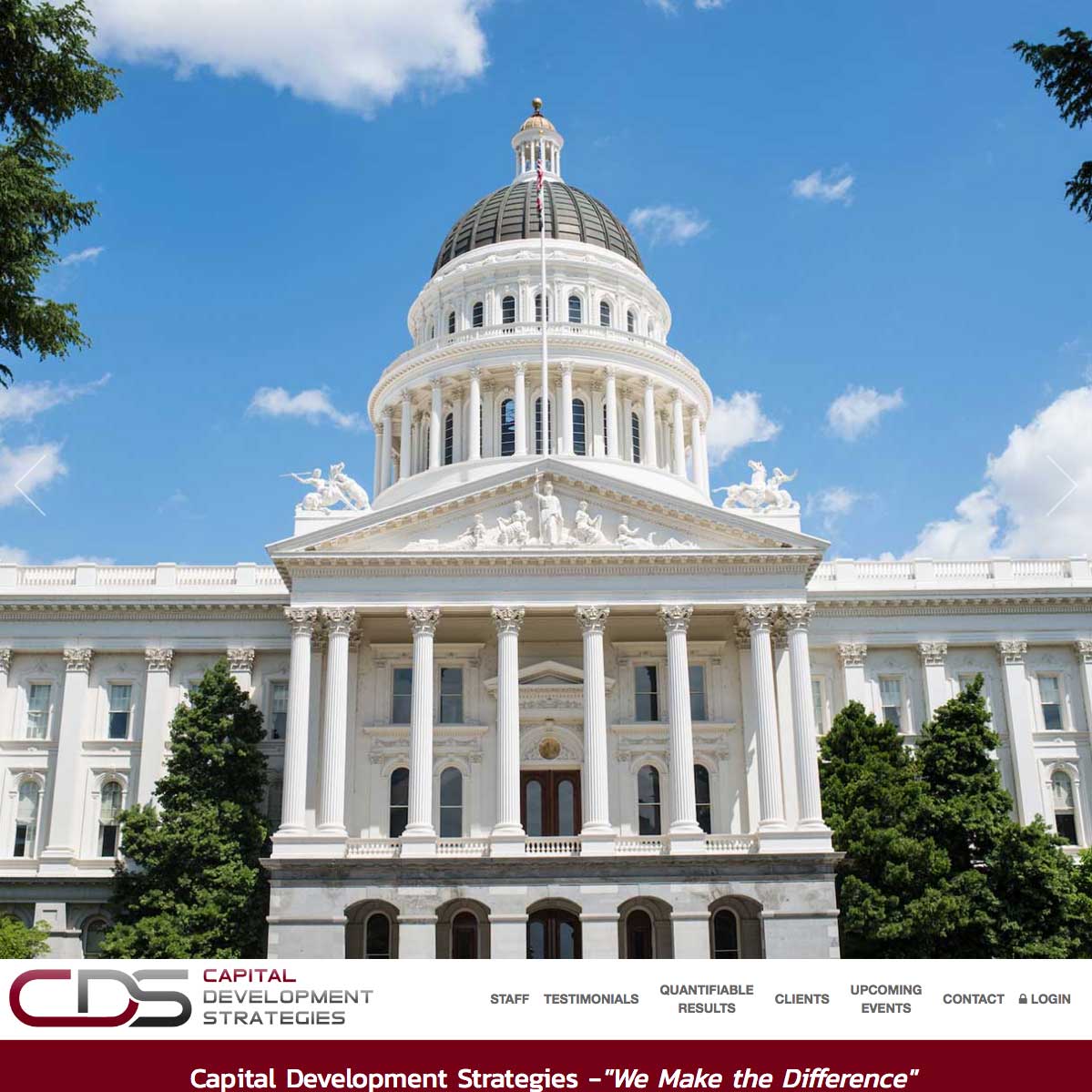 Capital Development Strategies Website Design Screenshot 1
