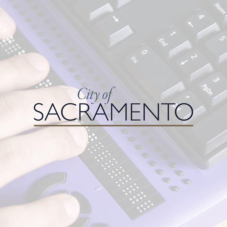City of Sacramento ADA Audit ADA Keyboard with City of Sacramento Logo