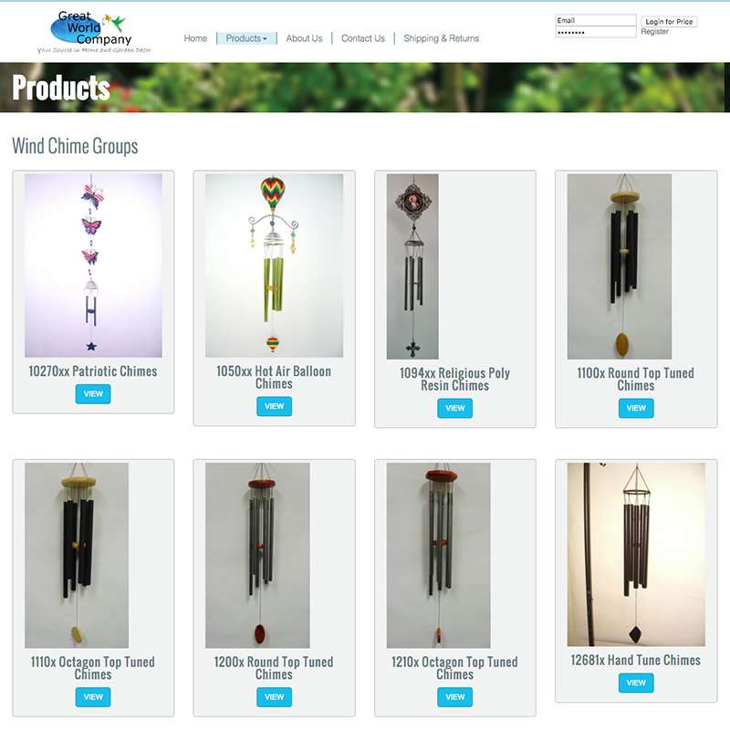 Great World Company Website Design Screenshot 2