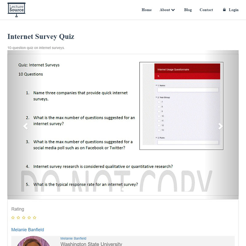 Lecture Source Website Design Screenshot 2