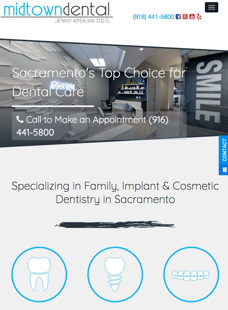 Midtown Dental on iPad