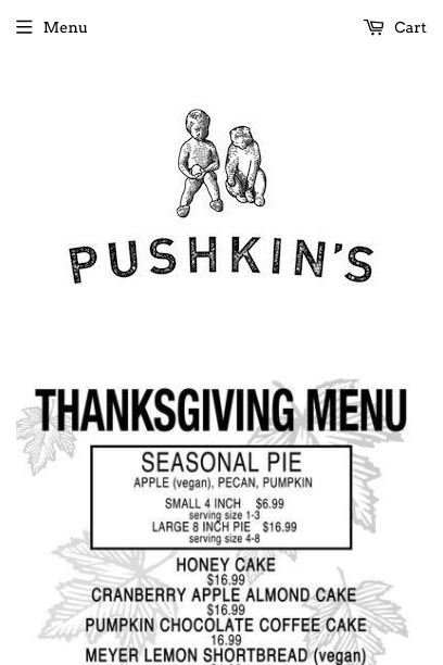 Pushkin's Bakery on iPhone