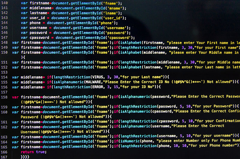 Photo of source code
